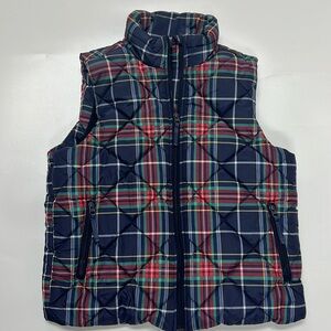 Vera Bradley Plaid Puffer Vest Size Medium